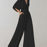 Tuta Femminile Sottile – Con Pantaloni Ampi, Adatta per Feste e Abbigliamento Serale