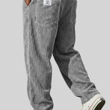 Varel | Pantaloni da uomo in velluto a coste con vita elasticizzata