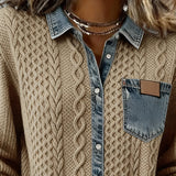 Blusa Slim Fit da Donna – Con Bottoni, Adatta per Uso Casual e Lavorativo