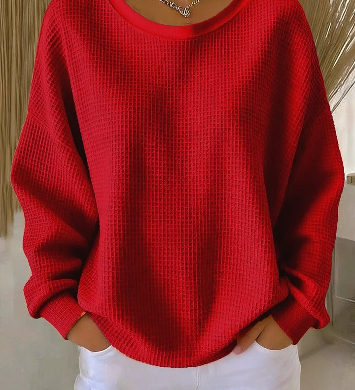 Virginia™ | Maglione goffrato a maniche lunghe