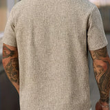 Varel | Camicia leggera a maniche corte in misto lino