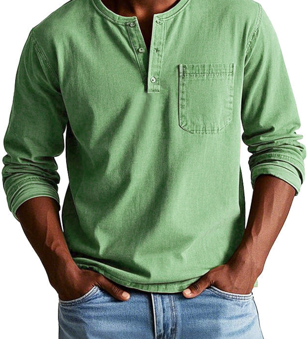 Varel | Camicia Vintage a Maniche Lunghe
