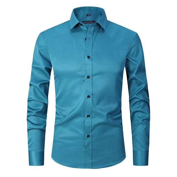 Camicia Slim Fit da Uomo – Antifreddo, Adatta per Lavoro e Uso Quotidiano