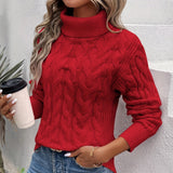 Donna - Accogliente maglia a collo alto - Morbido comfort