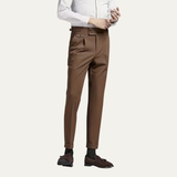 Pantaloni Slim Fit da Uomo – Alta Vita, Doppio Lato, Adatti per Lavoro e Occasioni Formali