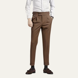 Pantaloni Slim Fit da Uomo – Alta Vita, Doppio Lato, Adatti per Lavoro e Occasioni Formali