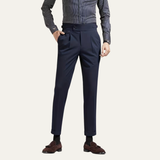 Pantaloni Slim Fit da Uomo – Alta Vita, Doppio Lato, Adatti per Lavoro e Occasioni Formali