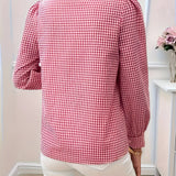 Blusa Femminile Sottile – Con Fiocco, Adatta per Lavoro e Uso Quotidiano
