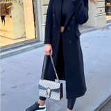 Trench lungo aderente da donna - Elegante e confortevole autunno inverno