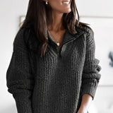 Donna - Caldo maglione - Maglia larga