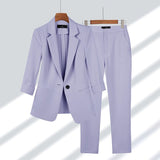 Set Donna Sottile – Inclusivo di Giacca e Pantaloni, Adatto per Lavoro e Occasioni Formali