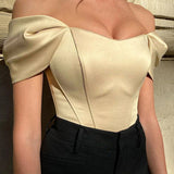 Blusa Donna Scollo Off-Shoulder – Casual per Primavera e Estate