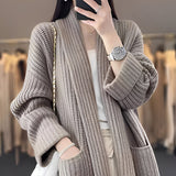 Donna - Cardigan lungo - Stile elegante