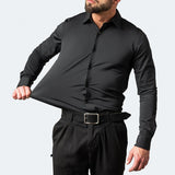 Camicia da uomo premium elasticizzata e antipiega