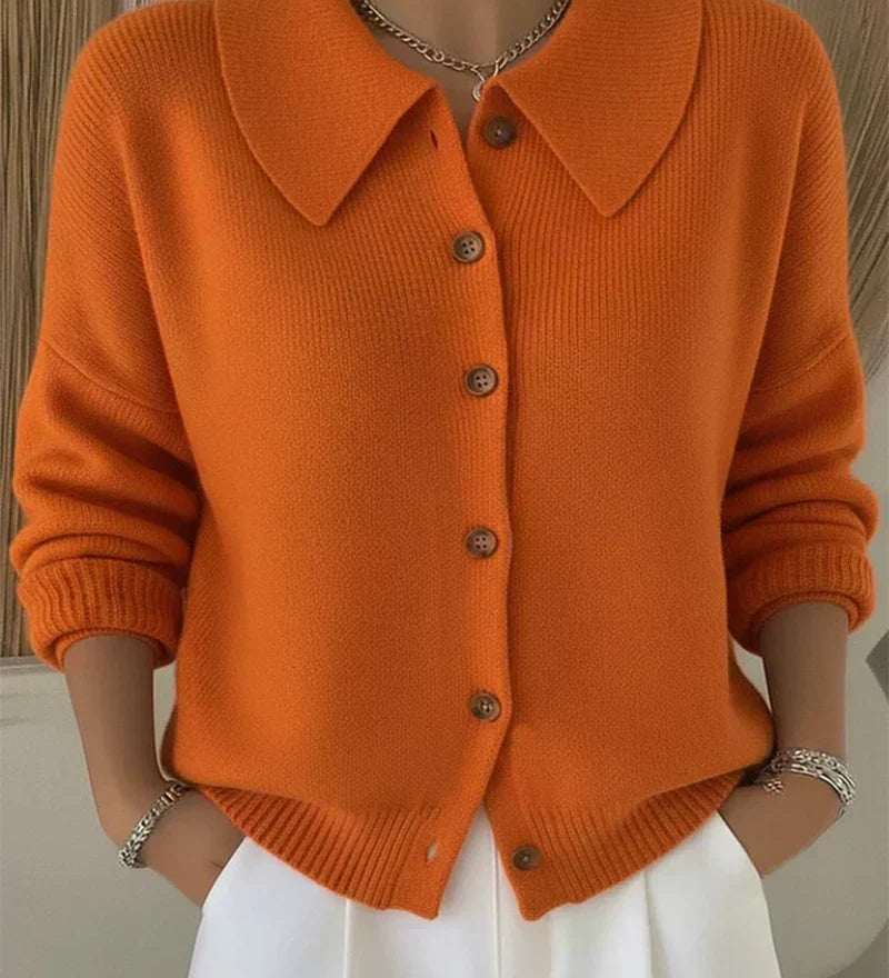 Patrizia™ | Cardigan con collo a camicia