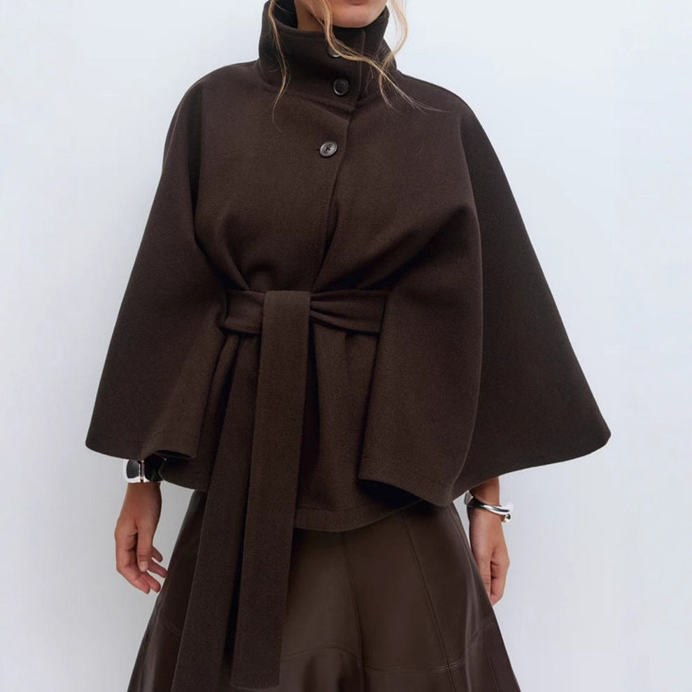Donna - Giacca elegante fluida con cintura