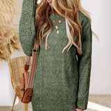 Donna - Vestito in maglia a cavi - Oversize