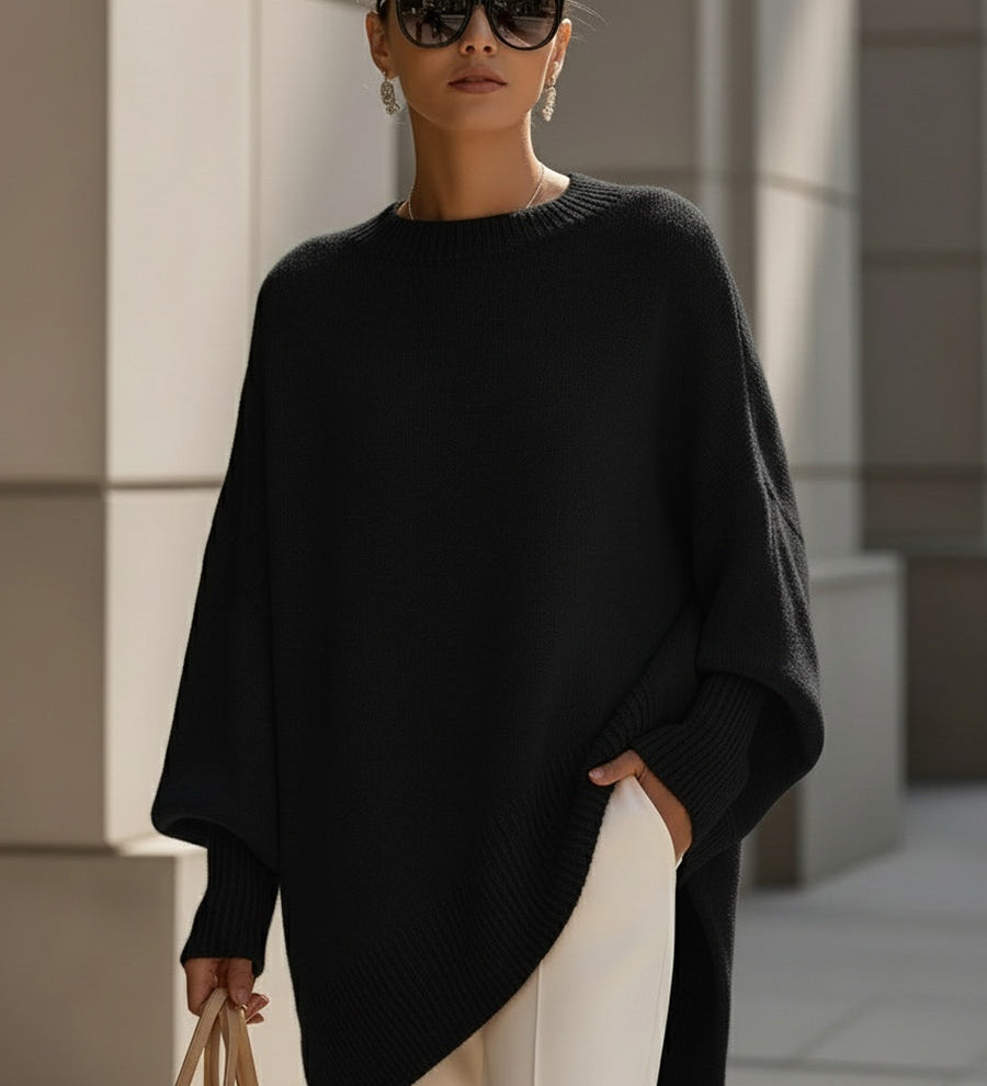 Maglione oversize da donna in maglia – Strato autunnale e invernale dalla vestibilità comoda