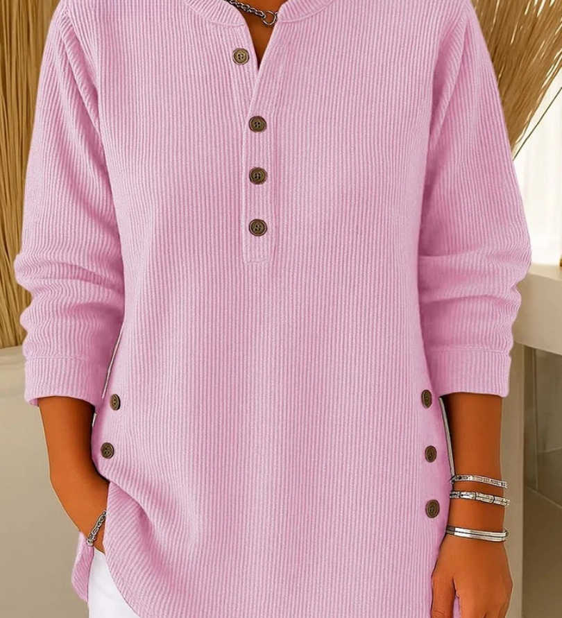 Carlotta™ | Tunica henley in maglia morbida