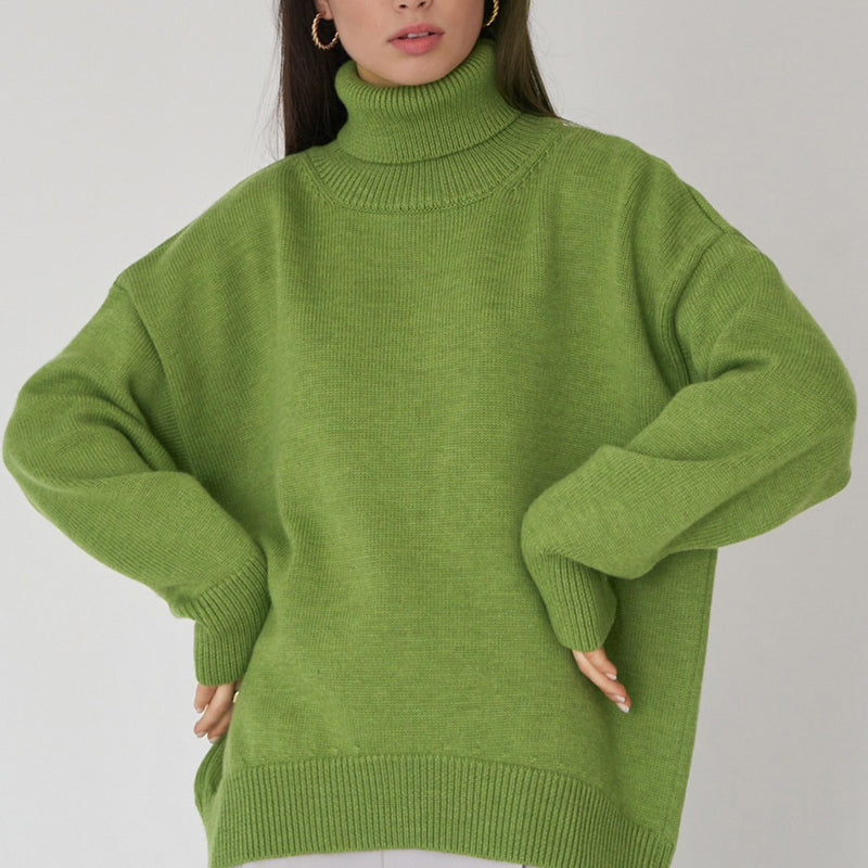 Donna - Maglione con scollo a rotolo - Vestibilità oversize