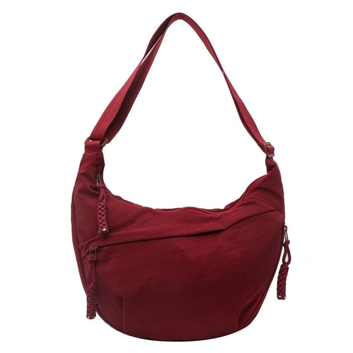 Alessia™ | Borsa a spalla in nylon con tasche zip