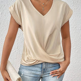 T-shirt Slim Fit Donna – Casual con scollo a V per Uso Quotidiano