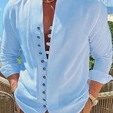 Varel | Camicia leggera in cotone a maniche lunghe