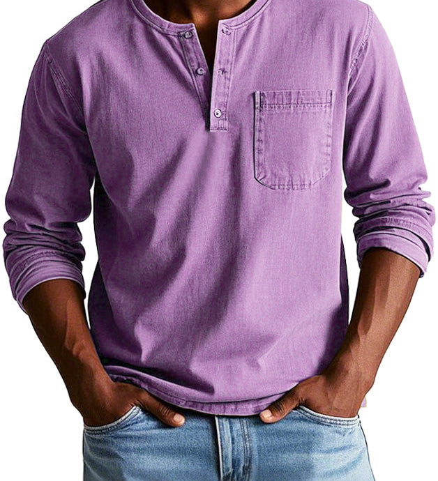 Varel | Camicia Vintage a Maniche Lunghe