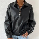 Donna - Giacca in ecopelle - Elegante e versatile