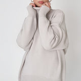 Donna - Maglione con scollo a rotolo - Vestibilità oversize