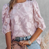 Camicetta in chiffon con maniche a sbuffo da donna