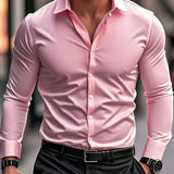 Varel | Camicia elegante a maniche lunghe con bottoni