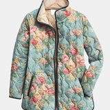 Marta™ | Giacca trapuntata con rose celadon
