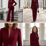 Completo Donna Scolpito – Adatto per Lavoro e Occasioni Formali, Con Bottoni e Zip