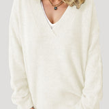 Donna - Maglione oversize in maglia - Stile invernale
