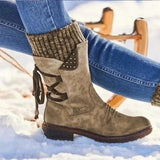 Donna - Stivaletti invernali con lacci - Eleganti e caldi