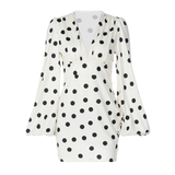Abito Scollo a V Fitted per Donne – Con Maniche Lunghe, Adatto per Occasioni Casual e Festive