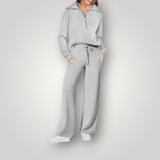 Set Loungewear per Donne – Morbido Rayon e Poliestere, Colore Neutro per Casa o Uscite Casual