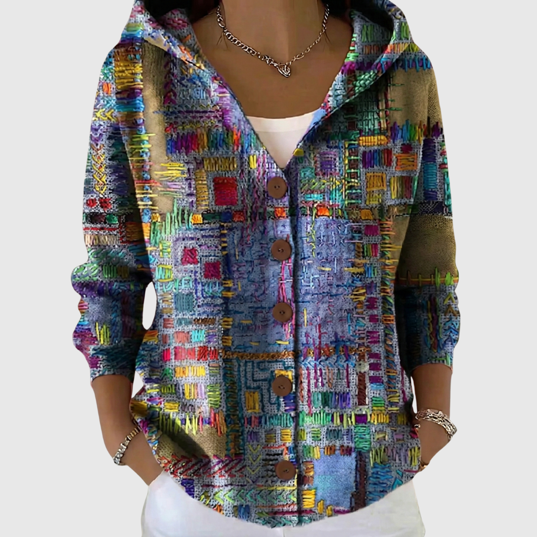Lucia™ | Cardigan in maglia con cappuccio