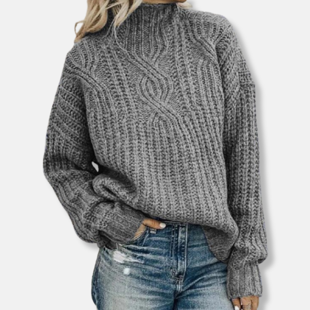 Donna - Maglione oversize - Maglia a collo alto