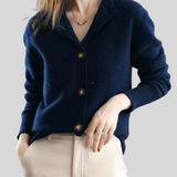 Cardigan da donna in misto lana – Maglia morbida con scollo a V e bottoni sul davanti