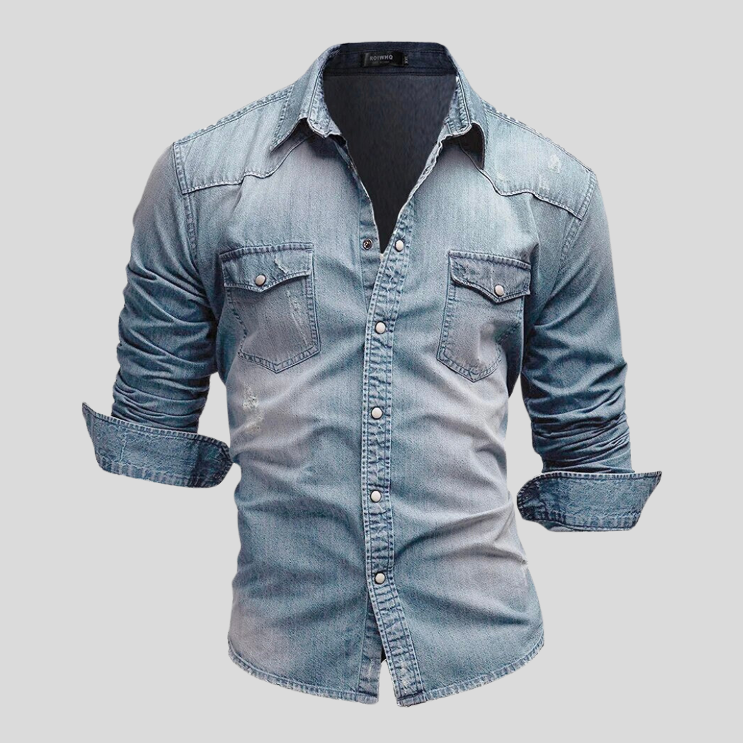 Varel | Camicia in denim dallo stile moderno
