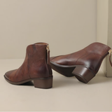 Stella™ | Stivaletto in pelle con tacco basso