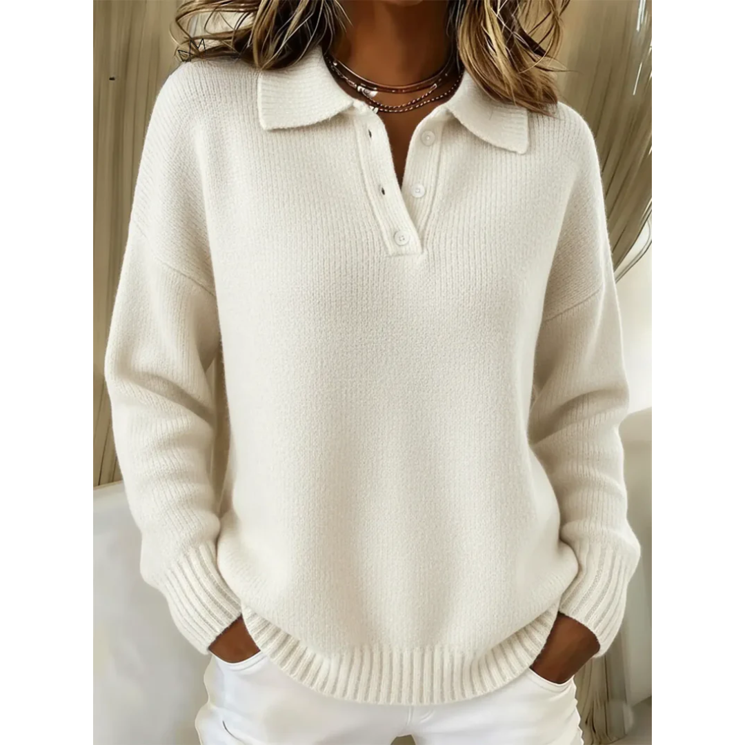 Marta™ | Maglione polo in maglia morbida