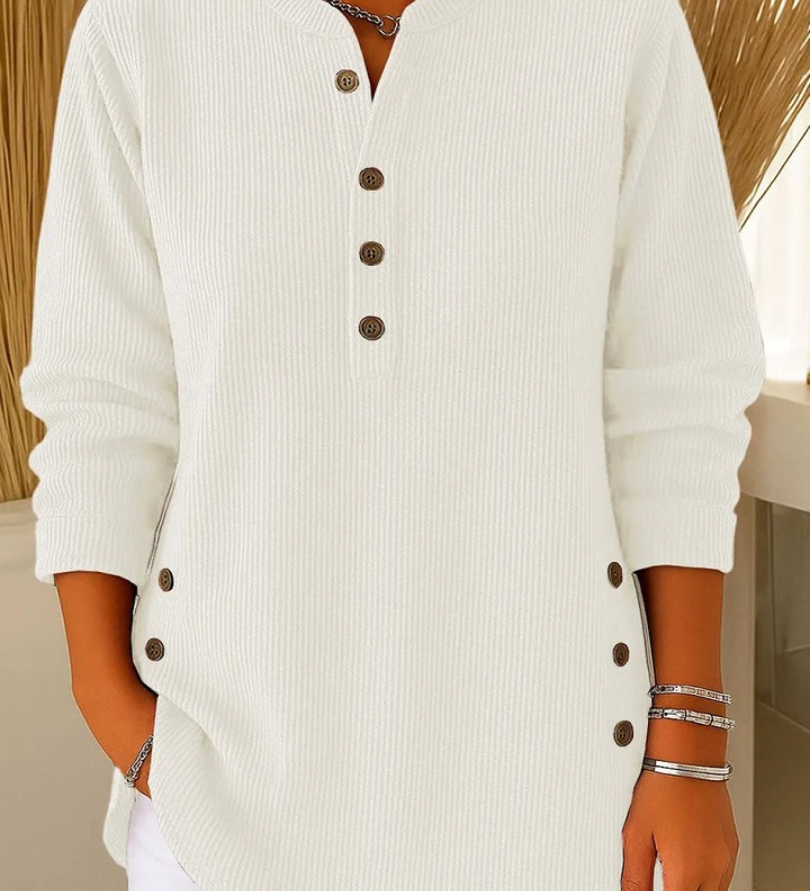 Carlotta™ | Tunica henley in maglia morbida