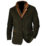 Elena™ | Giacca in cotone lavato con colletto scamosciato