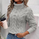 Donna - Accogliente maglia a collo alto - Morbido comfort