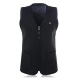 Gilet elettrico riscaldato da uomo – Strato invernale slim con cerniera integrale e controllo del calore regolabile