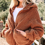 Donna - Giacca Teddy - Stile rilassato con zip