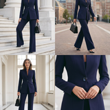 Completo Donna Scolpito – Adatto per Lavoro e Occasioni Formali, Con Bottoni e Zip